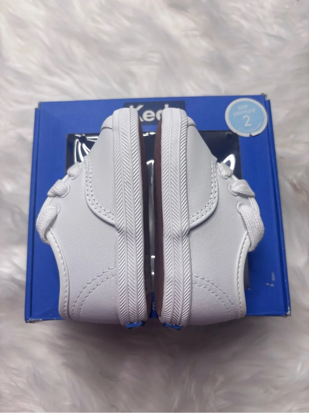 Keds Blue and White Shoe Box - Champ Lace TC Label Infant 2c